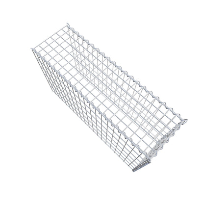 Gavión adulto tipo 4 100 cm x 60 cm x 30 cm (largo x alto x profundidad), tamaño de malla 5 cm x 10 cm, espiral