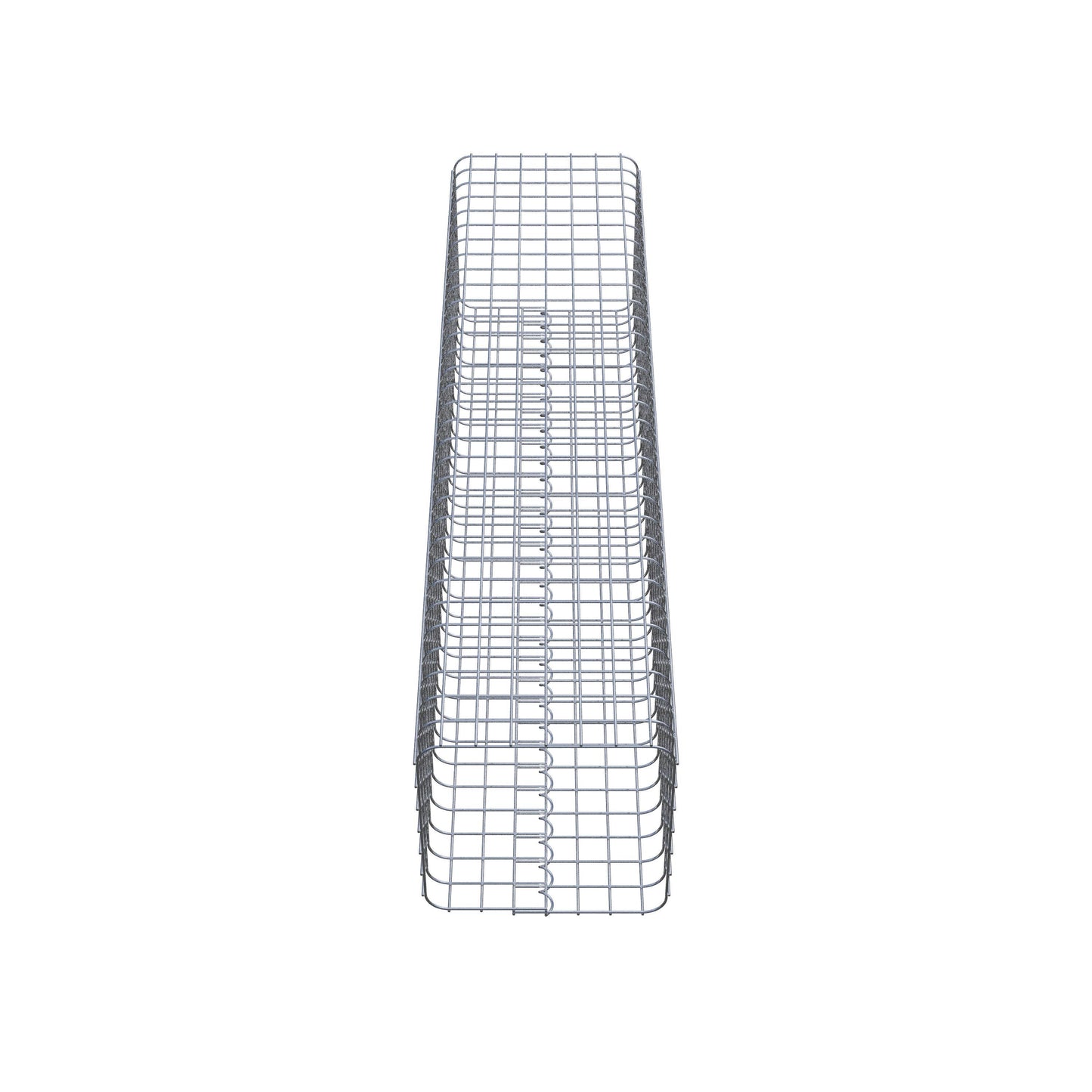 Colonna di gabbioni angolare 37 cm x 37 cm, altezza 160 cm, MW 5 cm x 5 cm