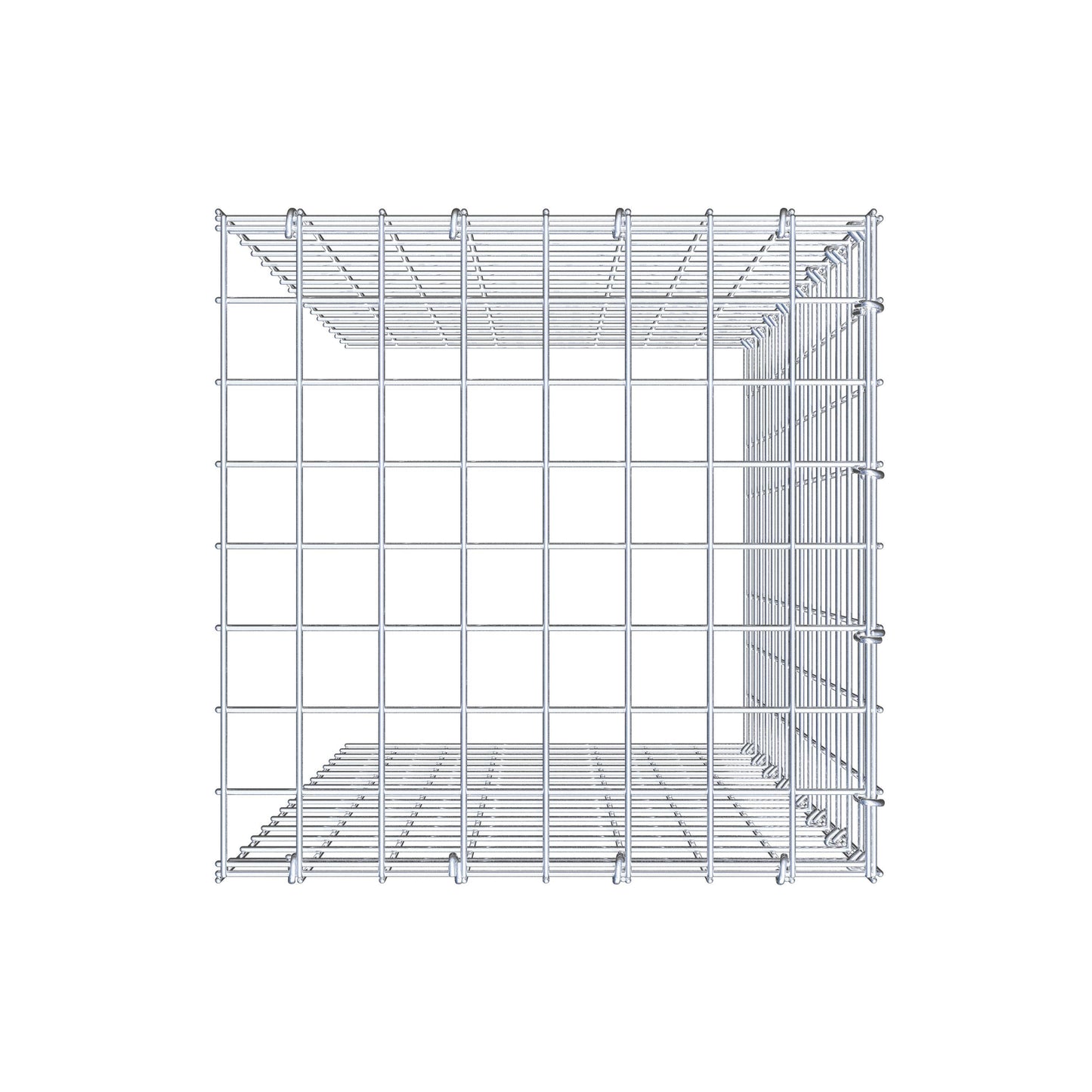 Pila adicional tipo 4 80 cm x 40 cm x 40 cm (L x A x P), malla 5 cm x 5 cm, anillo en C