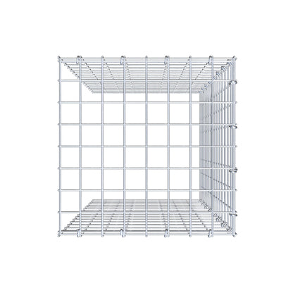 Pila adicional tipo 4 80 cm x 40 cm x 40 cm (L x A x P), malla 5 cm x 5 cm, anillo en C