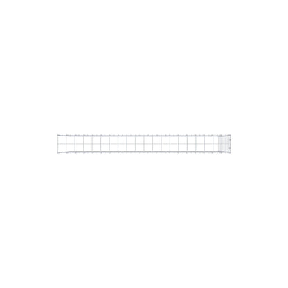 Extra gabion typ 4 200 cm x 100 cm x 20 cm (L x H x D), maskstorlek 10 cm x 10 cm, C-ring