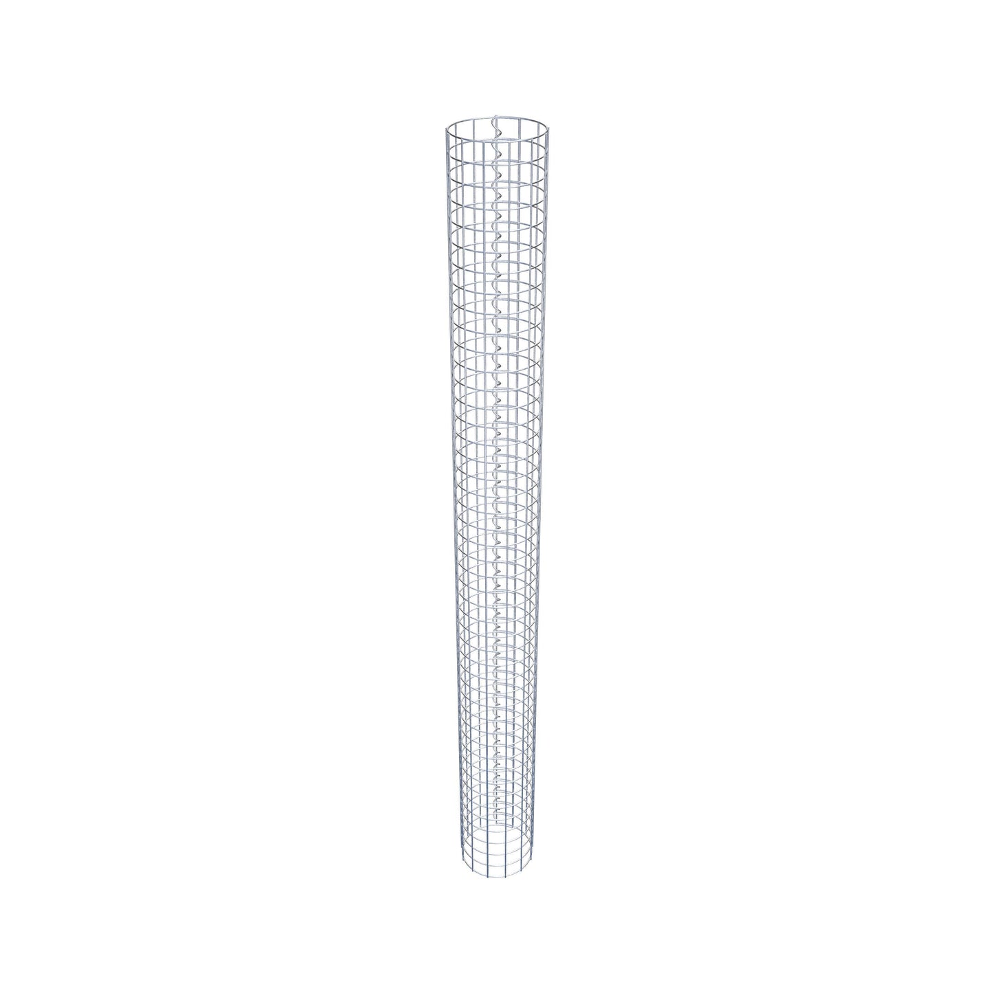 Gabion column around 22 cm diameter, 230 cm height, mesh size 5 cm x 5 cm