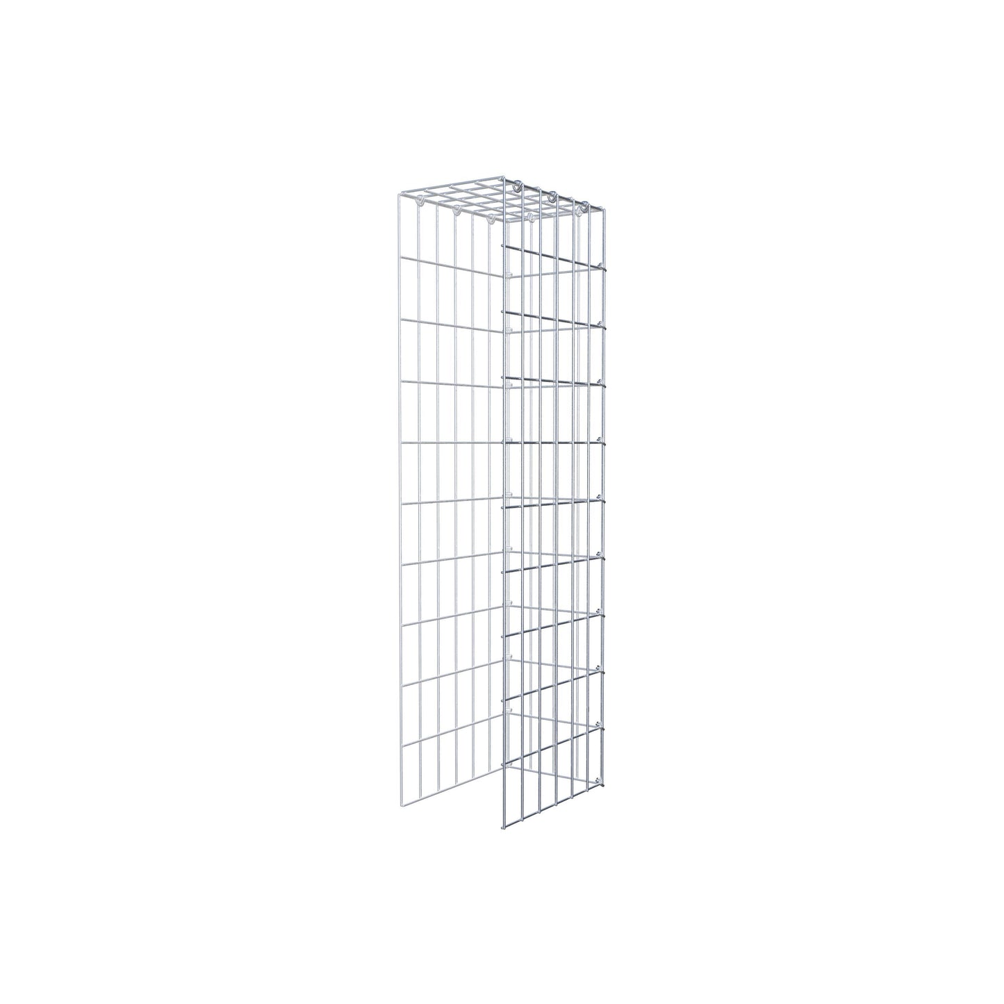 Type 4 oplegkorf 100 cm x 30 cm x 20 cm (L x H x D), maaswijdte 5 cm x 10 cm, C-ring