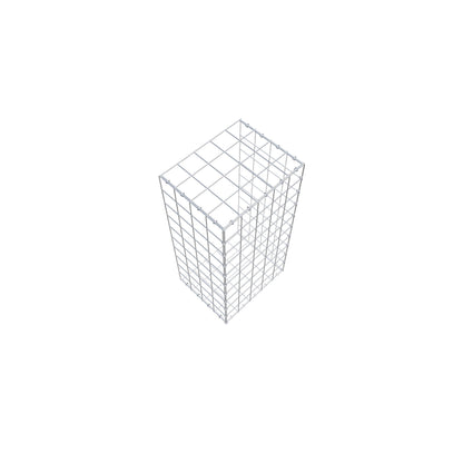 Gavión complementario de tipo 2 100 cm x 40 cm x 50 cm (L x A x P), malla 10 cm x 10 cm, anillo en C