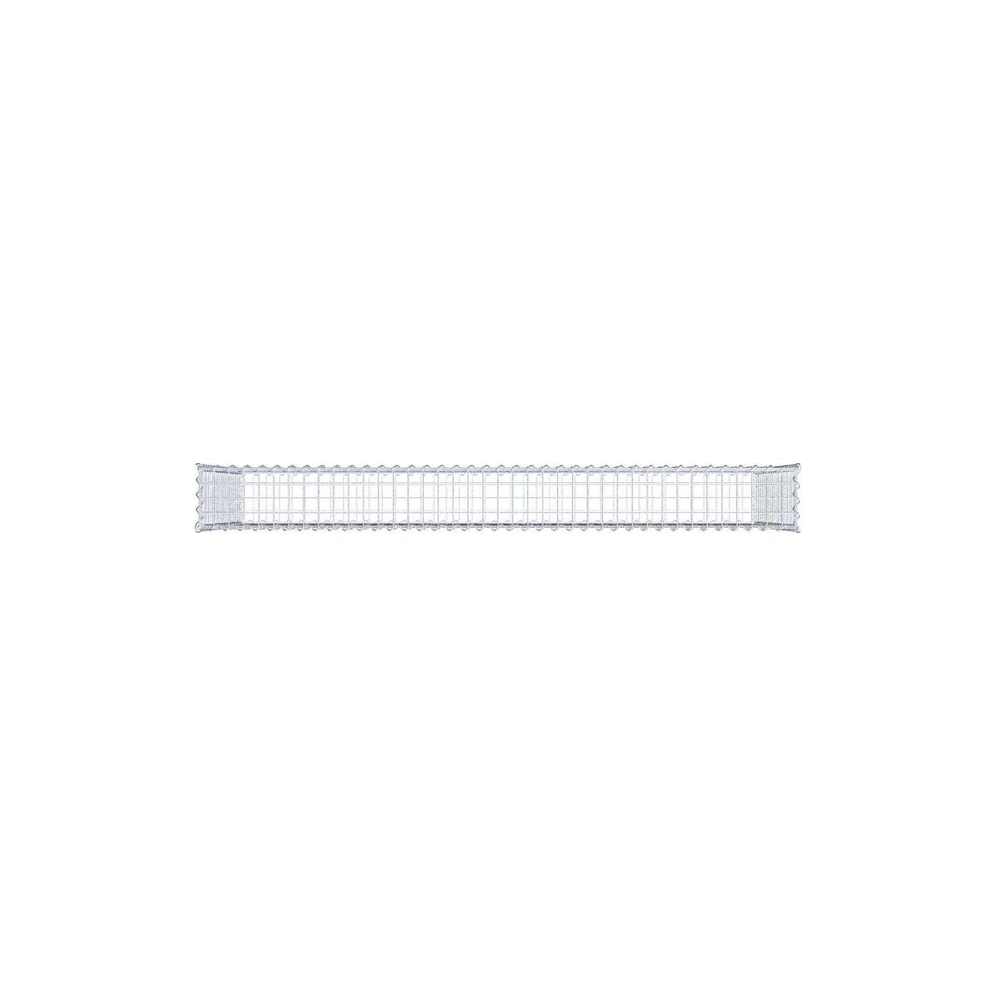 Gabião 200 cm x 100 cm x 20 cm (C x A x P), malhagem 5 cm x 5 cm, espiral