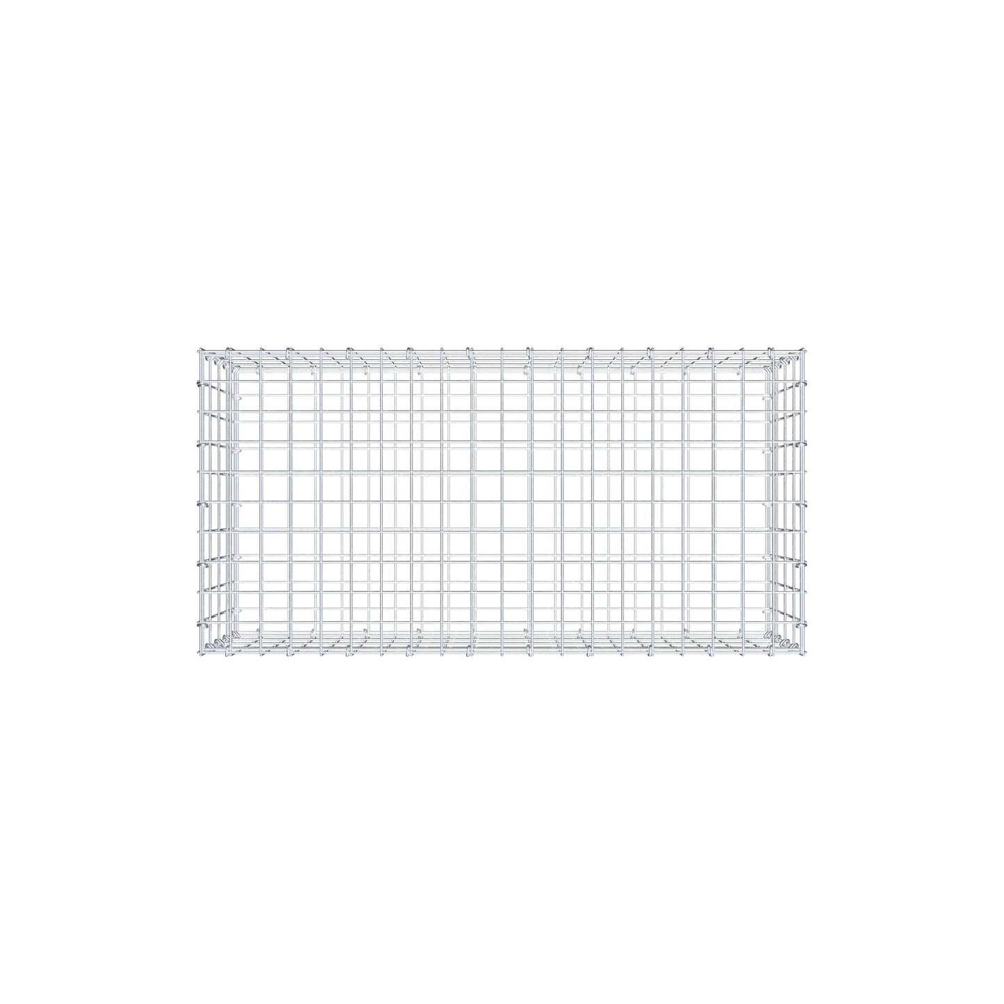 Gabbione 100 cm x 40 cm x 50 cm (L x H x P), maglia 5 cm x 10 cm, anello a C