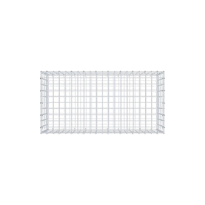 Gabbione 100 cm x 40 cm x 50 cm (L x H x P), maglia 5 cm x 10 cm, anello a C