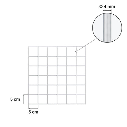Gabion 100 cm x 60 cm x 30 cm (L x H x D), maskestørrelse 5 cm x 5 cm, spiral