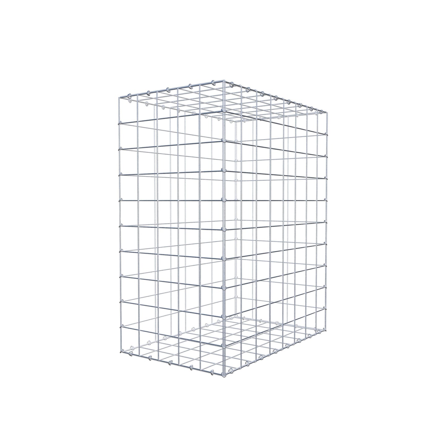 Gabião 100 cm x 80 cm x 50 cm (C x A x P), malhagem 10 cm x 10 cm, anel C