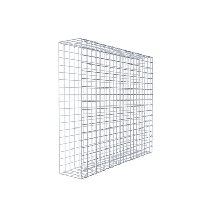 Monteret gabion type 2 100 cm x 90 cm x 20 cm (L x H x D), maskestørrelse 5 cm x 5 cm, C-ring