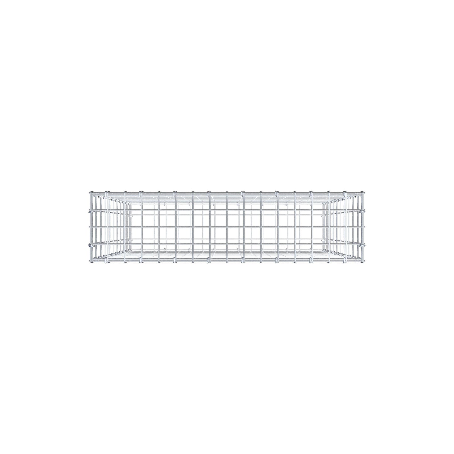 Gabbione 100 cm x 80 cm x 20 cm (L x H x P), maglia 5 cm x 10 cm, anello a C