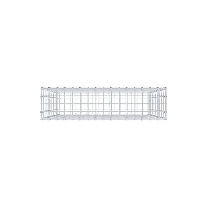 Gabbione 100 cm x 80 cm x 20 cm (L x H x P), maglia 5 cm x 10 cm, anello a C