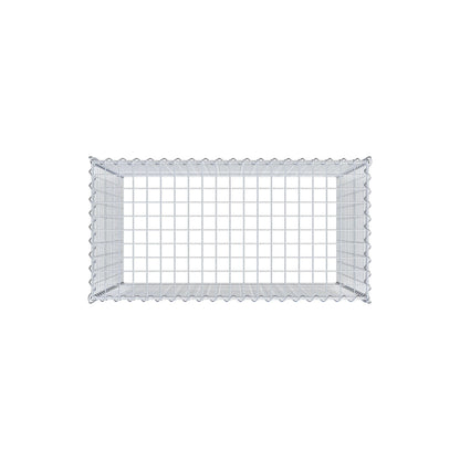 Gabião Tipo 3 100 cm x 90 cm x 50 cm (C x A x P), malhagem 5 cm x 5 cm, espiral