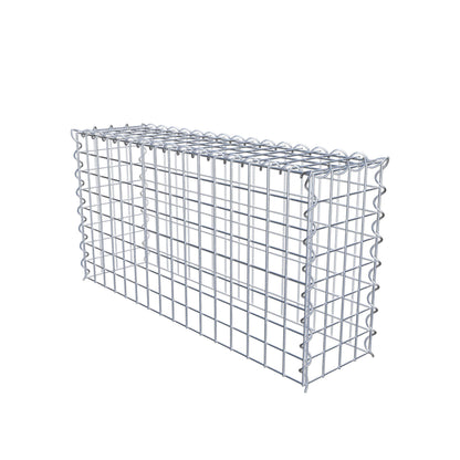 Gabbione aggiuntivo tipo 3 80 cm x 40 cm x 20 cm (L x H x P), dimensione maglia 5 cm x 5 cm, a spirale
