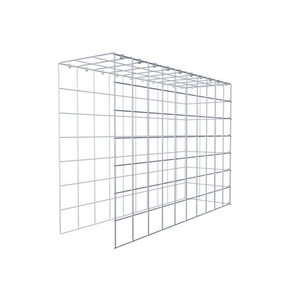 Mounted gabion type 4 100 cm x 70 cm x 30 cm (L x H x D), mesh size 10 cm x 10 cm, C-ring