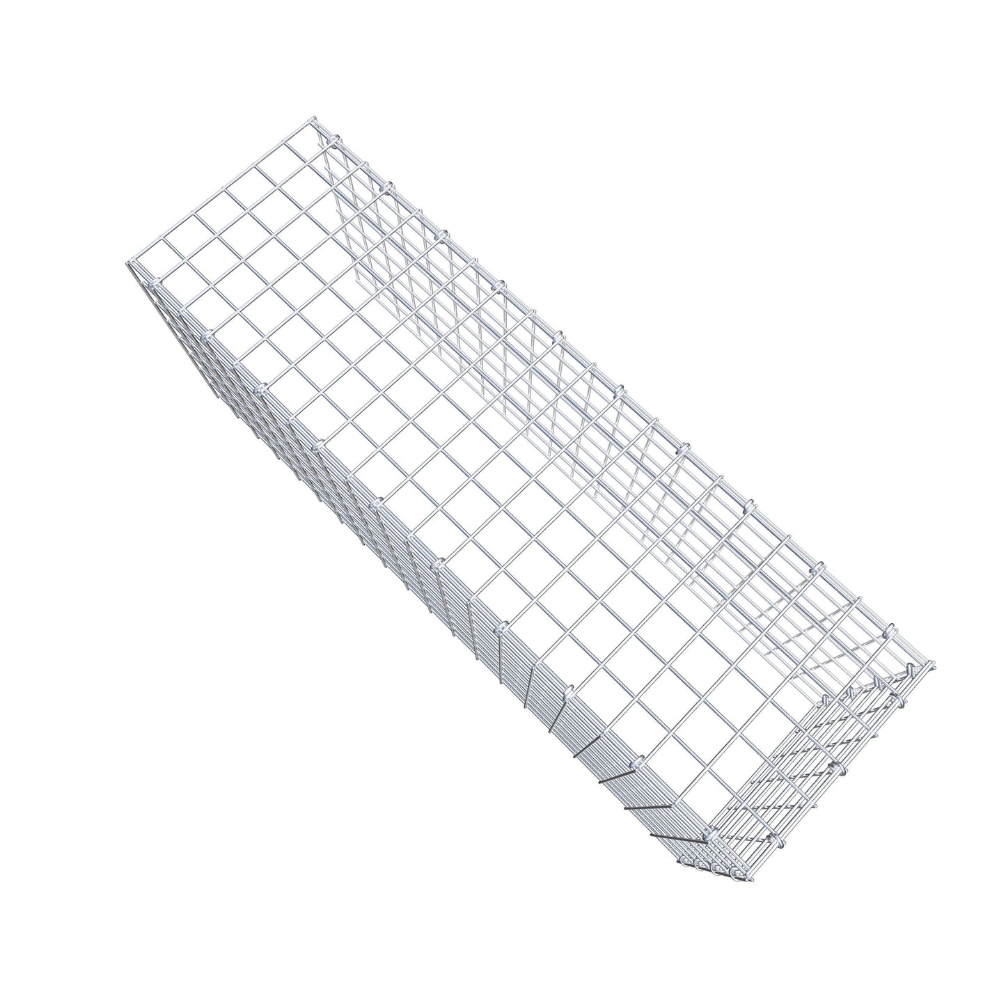Gavión complementario de tipo 4 100 cm x 40 cm x 30 cm (largo x alto x fondo), malla 5 cm x 5 cm, anillo en C