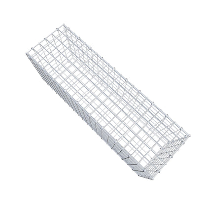 Gavión 100 cm x 40 cm x 30 cm (L x A x P), malla 5 cm x 5 cm, anillo en C