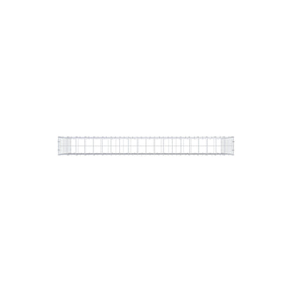 Gavión 200 cm x 100 cm x 20 cm (L x A x P), malla 10 cm x 10 cm, anillo en C