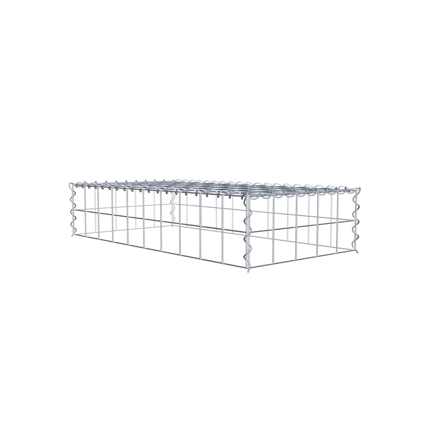 Gavión complementario tipo 3 100 cm x 20 cm x 50 cm (L x A x P), malla 10 cm x 10 cm, espiral