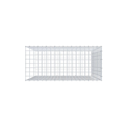 Typ 2 påbyggnadsgabion 100 cm x 90 cm x 40 cm (L x H x D), maskstorlek 5 cm x 5 cm, C-ring
