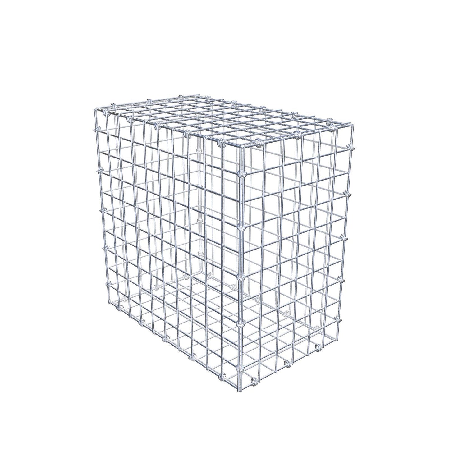 Gabione 50 cm x 50 cm x 30 cm (L x H x T), Maschenweite 5 x 5 cm, Spiralring