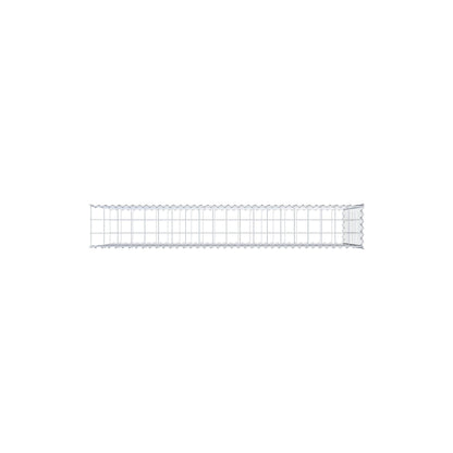 Gavión complementario tipo 2 200 cm x 100 cm x 30 cm (L x A x P), malla 10 cm x 10 cm, espiral