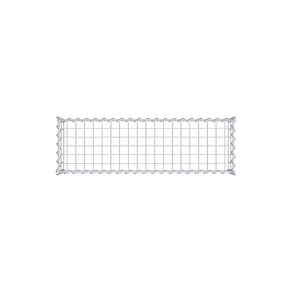 Gabion rapporté type 3 100 cm x 20 cm x 30 cm (L x H x P), mailles 5 cm x 10 cm, spirale