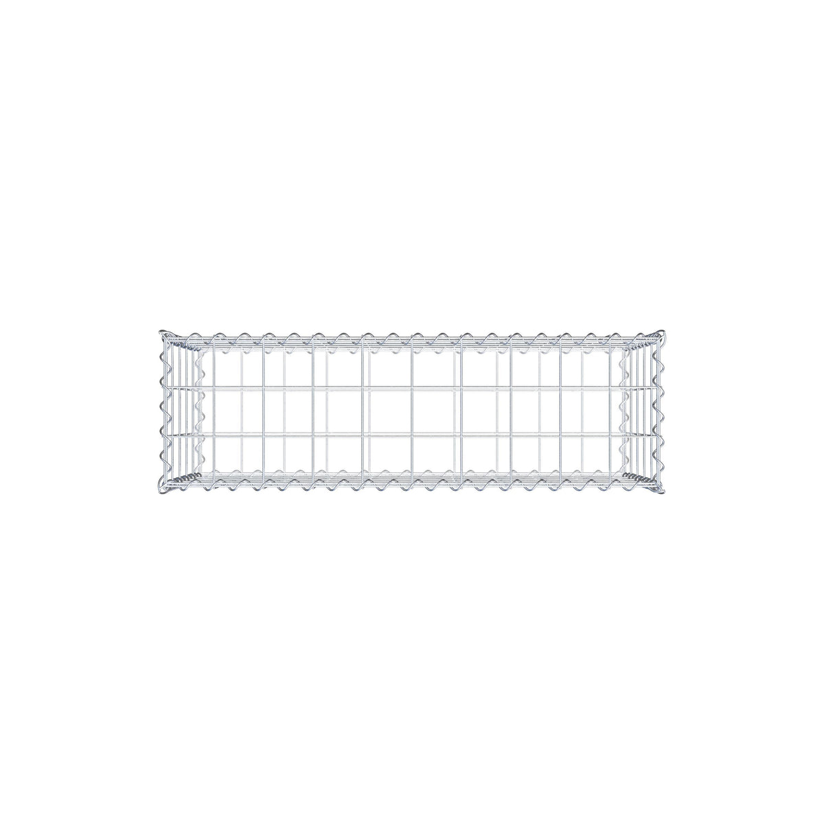 Gabbione 100 cm x 50 cm x 30 cm (L x H x P), maglia 10 cm x 10 cm, spirale