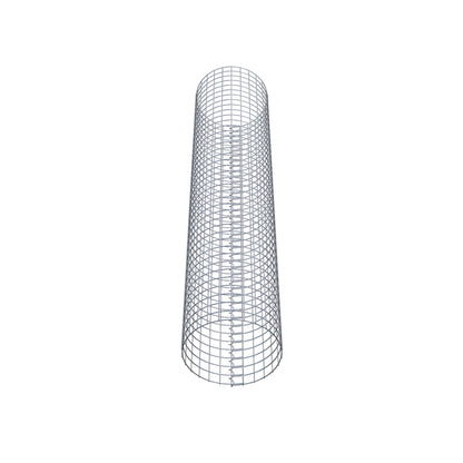 Colonna gabbionata rotonda 42 cm di diametro, 200 cm di altezza, maglia 5 cm x 5 cm