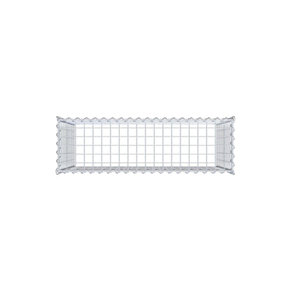 Opvokset gabion type 3 100 cm x 70 cm x 30 cm (L x H x D), maskestørrelse 5 cm x 5 cm, spiral