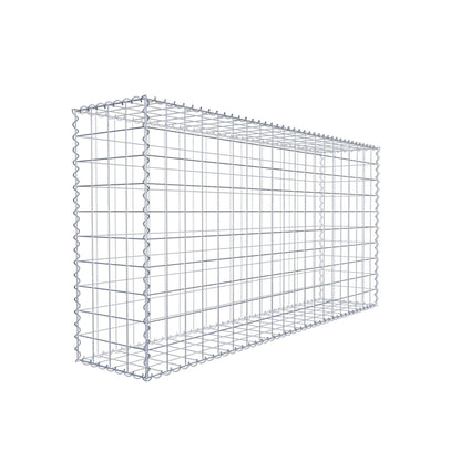 Gavión 200 cm x 100 cm x 40 cm (largo x alto x fondo), malla 10 cm x 10 cm, en espiral