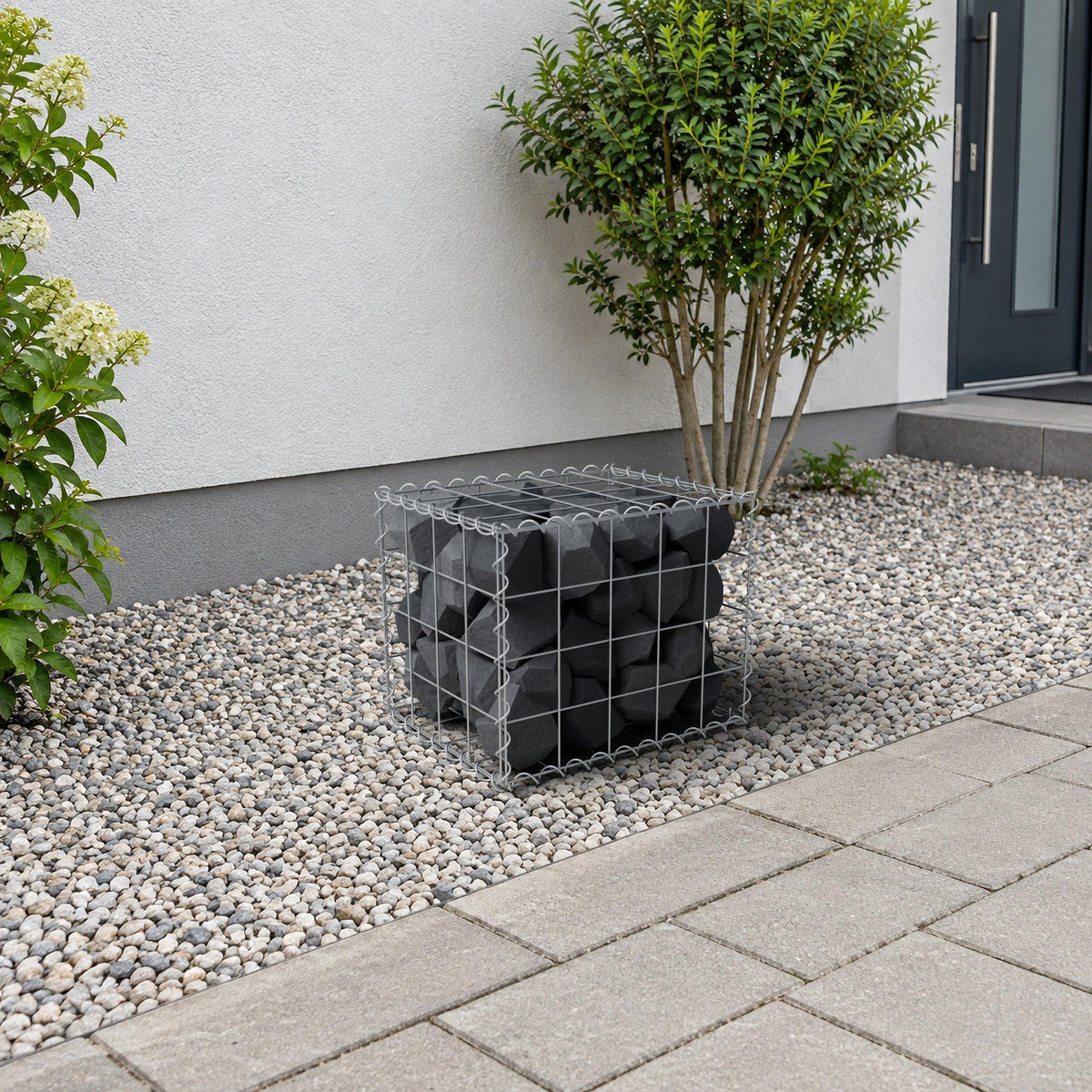 Gabione 50 cm x 40 cm x 40 cm (L x H x T), Maschenweite 10 cm x 10 cm, Spirale