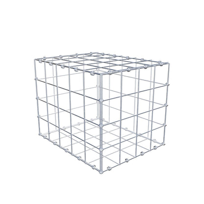 Gabbione 50 cm x 40 cm x 40 cm (L x H x P), maglia 10 x 10 cm, anello a spirale