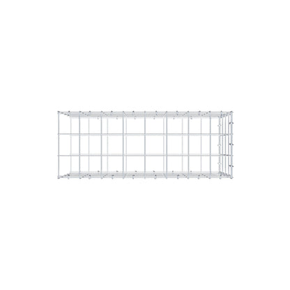 Fourche rapportée type 2 80 cm x 40 cm x 30 cm (L x H x P), mailles 10 cm x 10 cm, anneau C