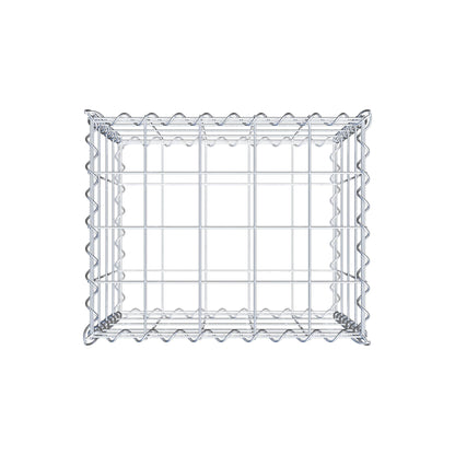 Gabion 50 cm x 40 cm x 40 cm (L x H x D), maskstorlek 10 cm x 10 cm, spiral