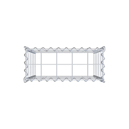 Opvokset gabion type 3 50 cm x 50 cm x 20 cm (L x H x D), maskestørrelse 10 cm x 10 cm, spiral