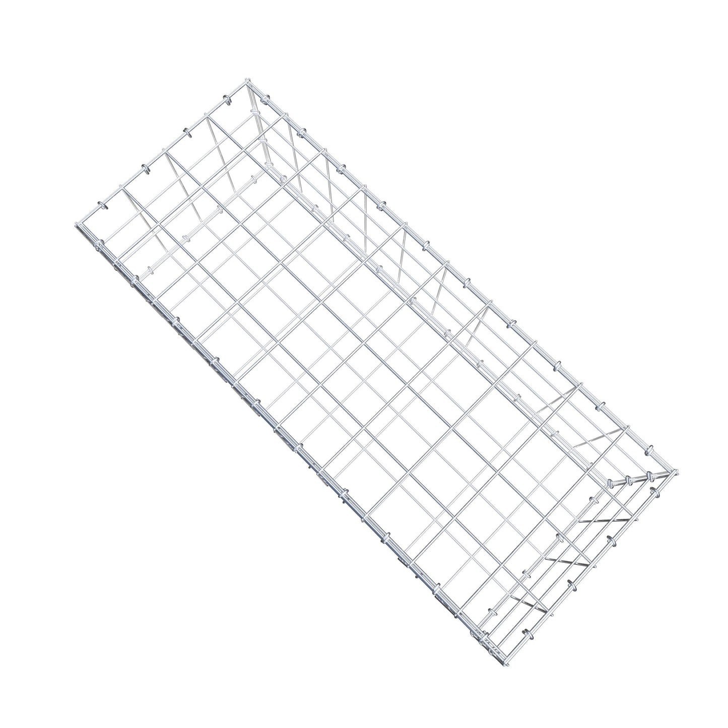 Schanskorf 100 cm x 30 cm x 40 cm (L x H x D), maaswijdte 10 cm x 10 cm, C-ring