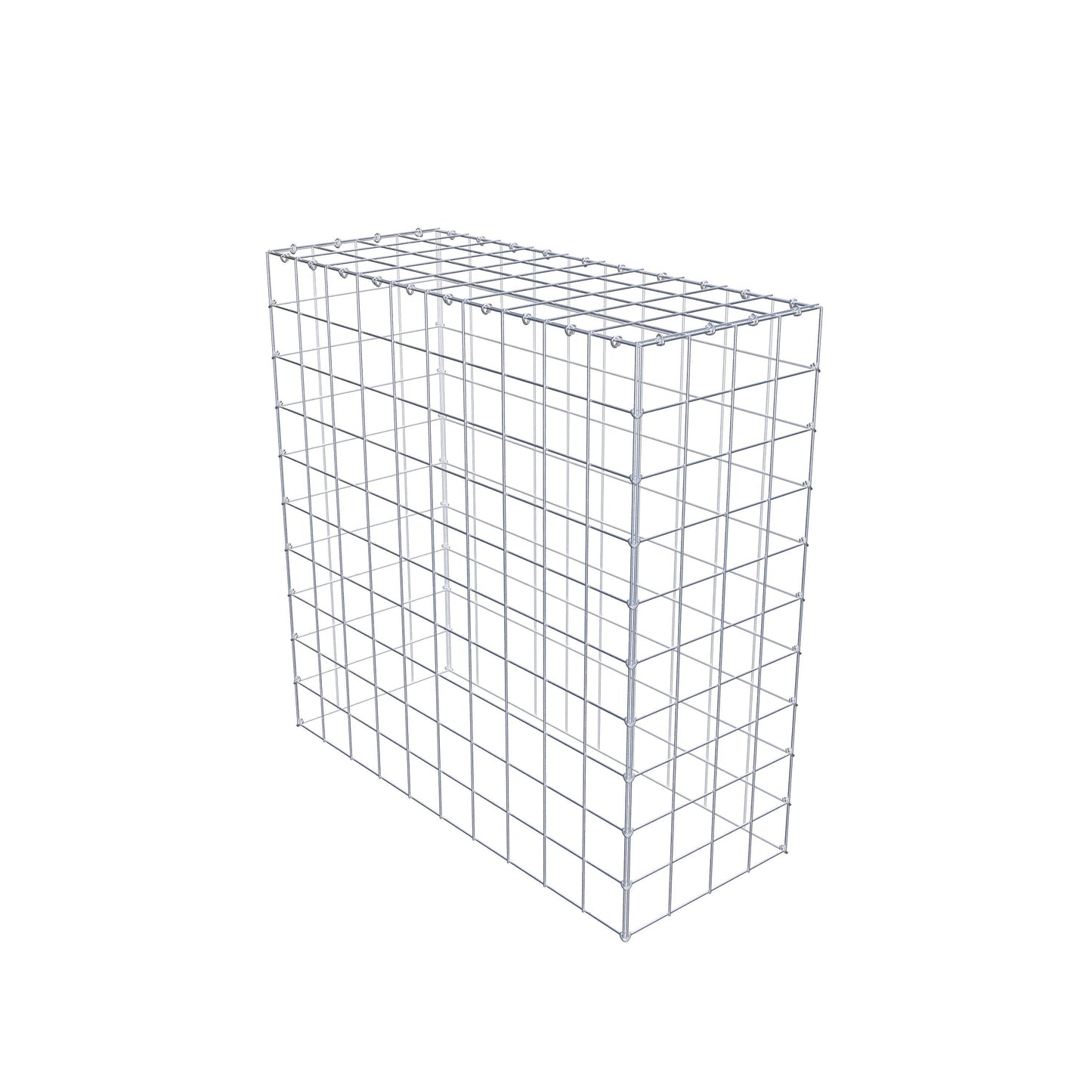 Gavión complementario de tipo 3 100 cm x 100 cm x 40 cm (L x A x P), malla 10 cm x 10 cm, anillo en C