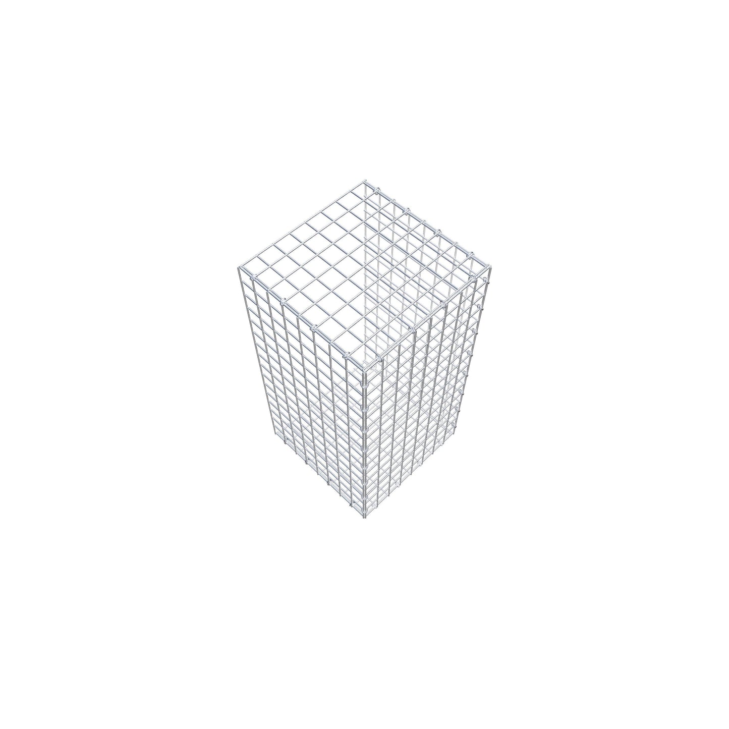 Opzetpaal type 2 80 cm x 40 cm x 40 cm (L x H x D), maaswijdte 5 cm x 5 cm, C-ring