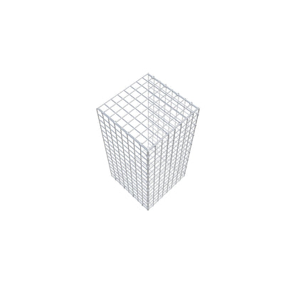 Opzetpaal type 2 80 cm x 40 cm x 40 cm (L x H x D), maaswijdte 5 cm x 5 cm, C-ring