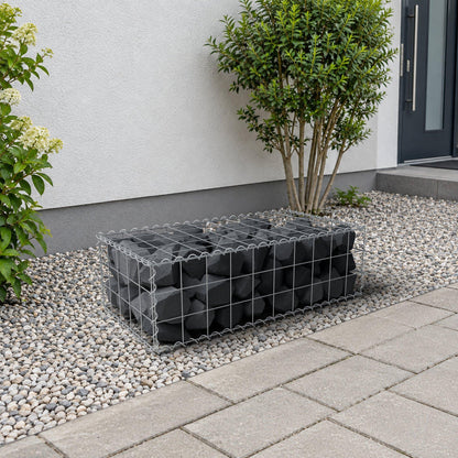 Gabião 100 cm x 30 cm x 50 cm (C x A x P), malhagem 10 cm x 10 cm, espiral