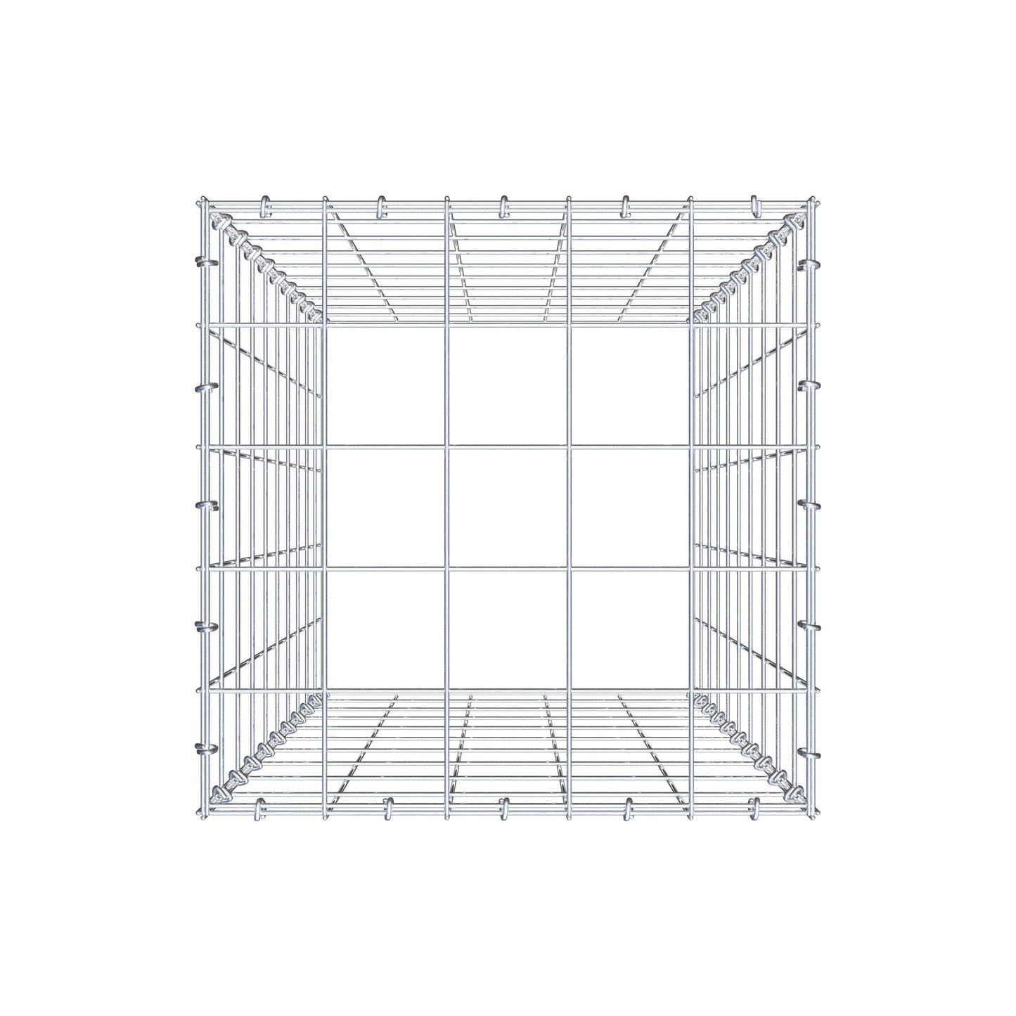 Gavión complementario de tipo 3 100 cm x 50 cm x 50 cm (L x A x P), malla 10 cm x 10 cm, anillo en C