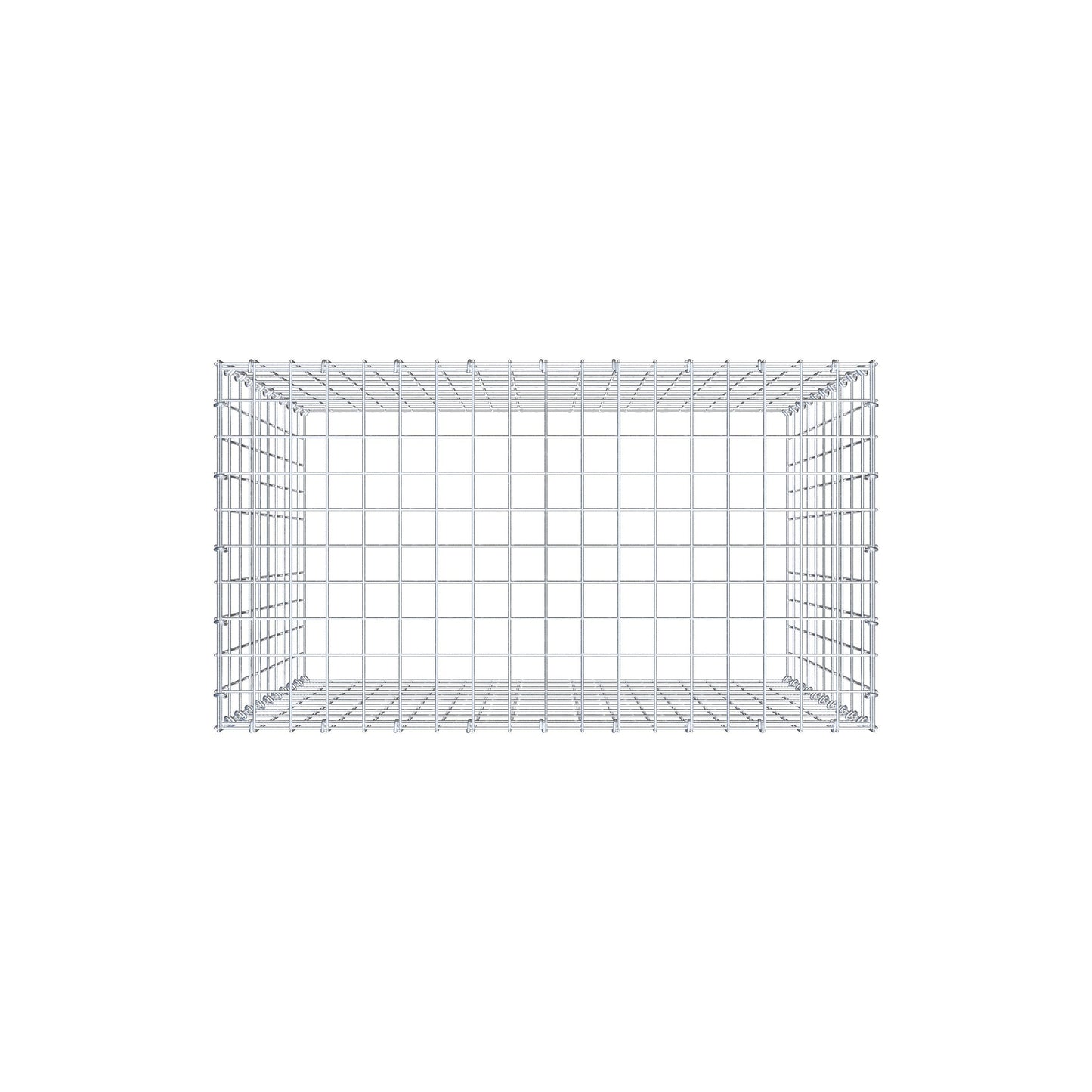 Gavión complementario de tipo 3 100 cm x 90 cm x 50 cm (L x A x P), malla 5 cm x 10 cm, anillo en C