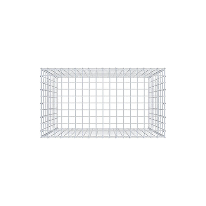 Gavión complementario de tipo 3 100 cm x 90 cm x 50 cm (L x A x P), malla 5 cm x 10 cm, anillo en C