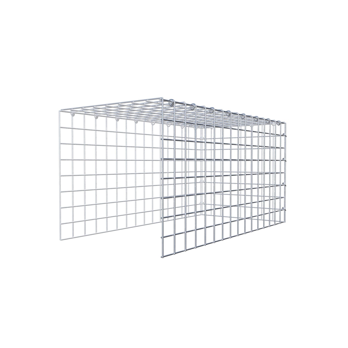 Pila adicional tipo 4 80 cm x 40 cm x 40 cm (L x A x P), malla 5 cm x 5 cm, anillo en C