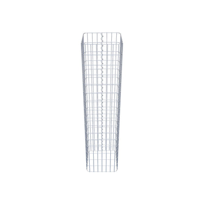 Columna de gaviones, angular 37 cm x 37 cm, 160 cm de altura, MW 5 cm x 10 cm