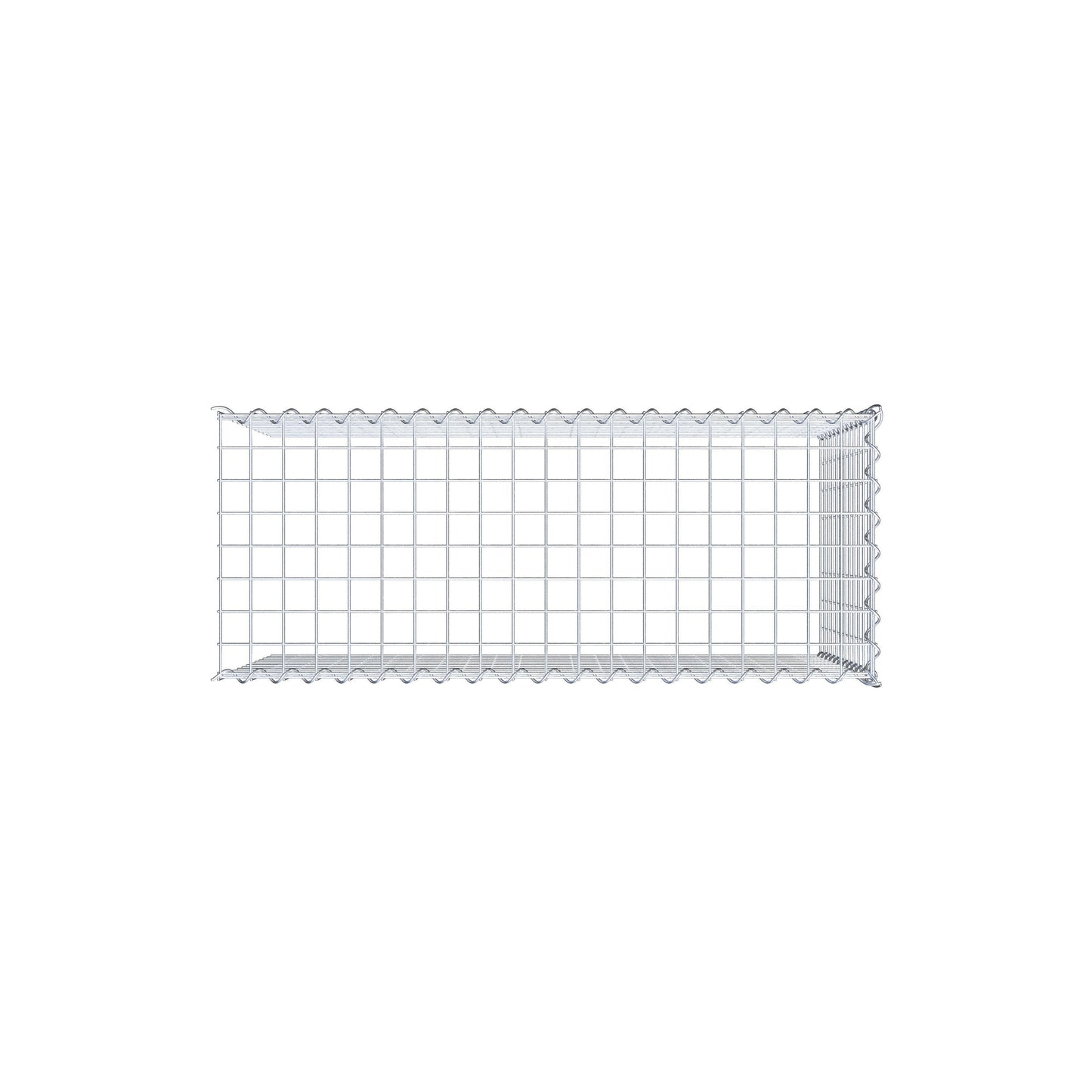 Gavión complementario tipo 4 100 cm x 60 cm x 40 cm (L x A x P), malla 5 cm x 5 cm, espiral