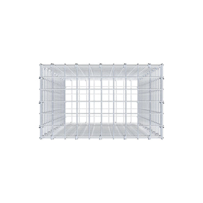 Gabbione 100 cm x 50 cm x 30 cm (L x H x P), maglia 5 cm x 5 cm, anello a C