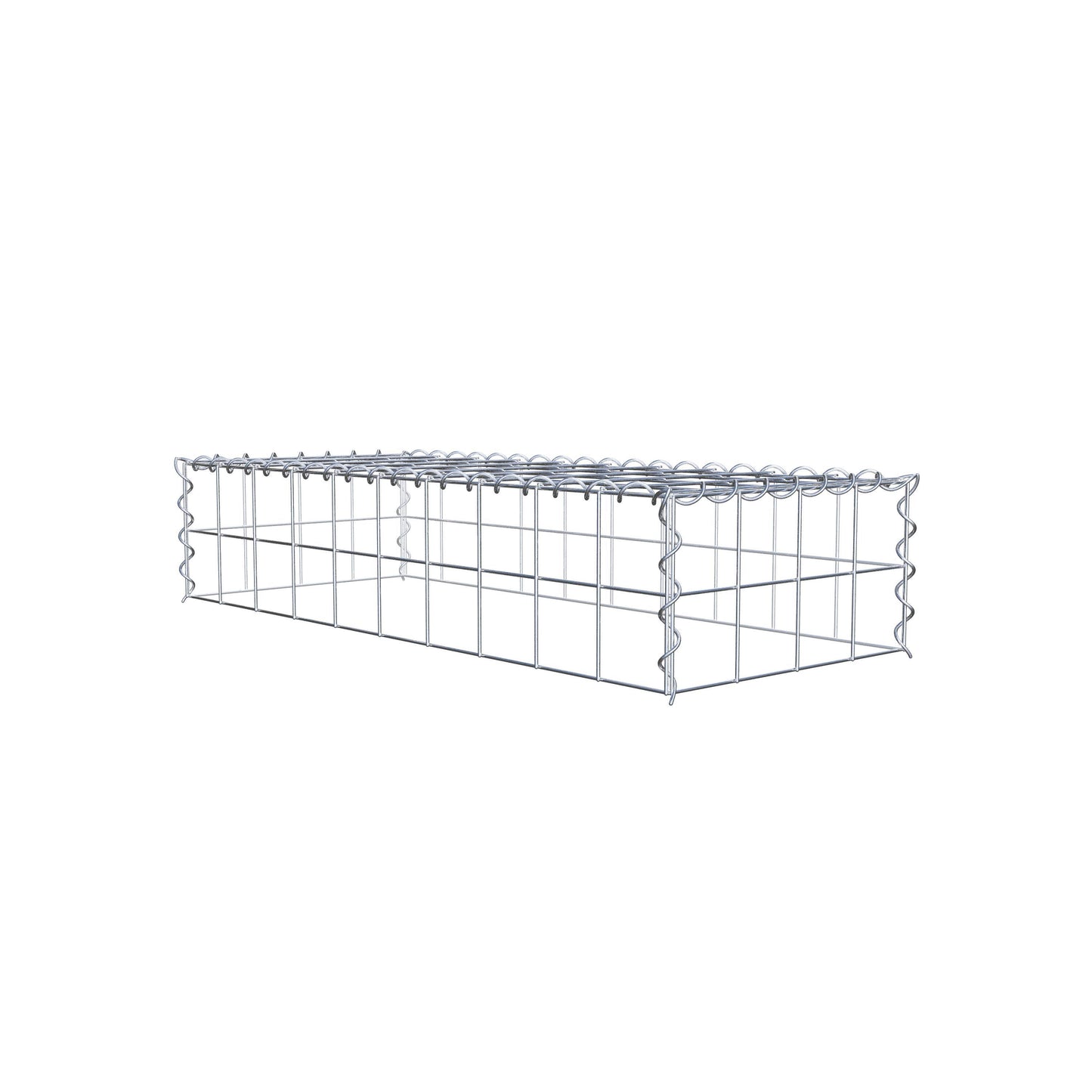 Gavión complementario tipo 3 100 cm x 20 cm x 40 cm (L x A x P), malla 10 cm x 10 cm, espiral
