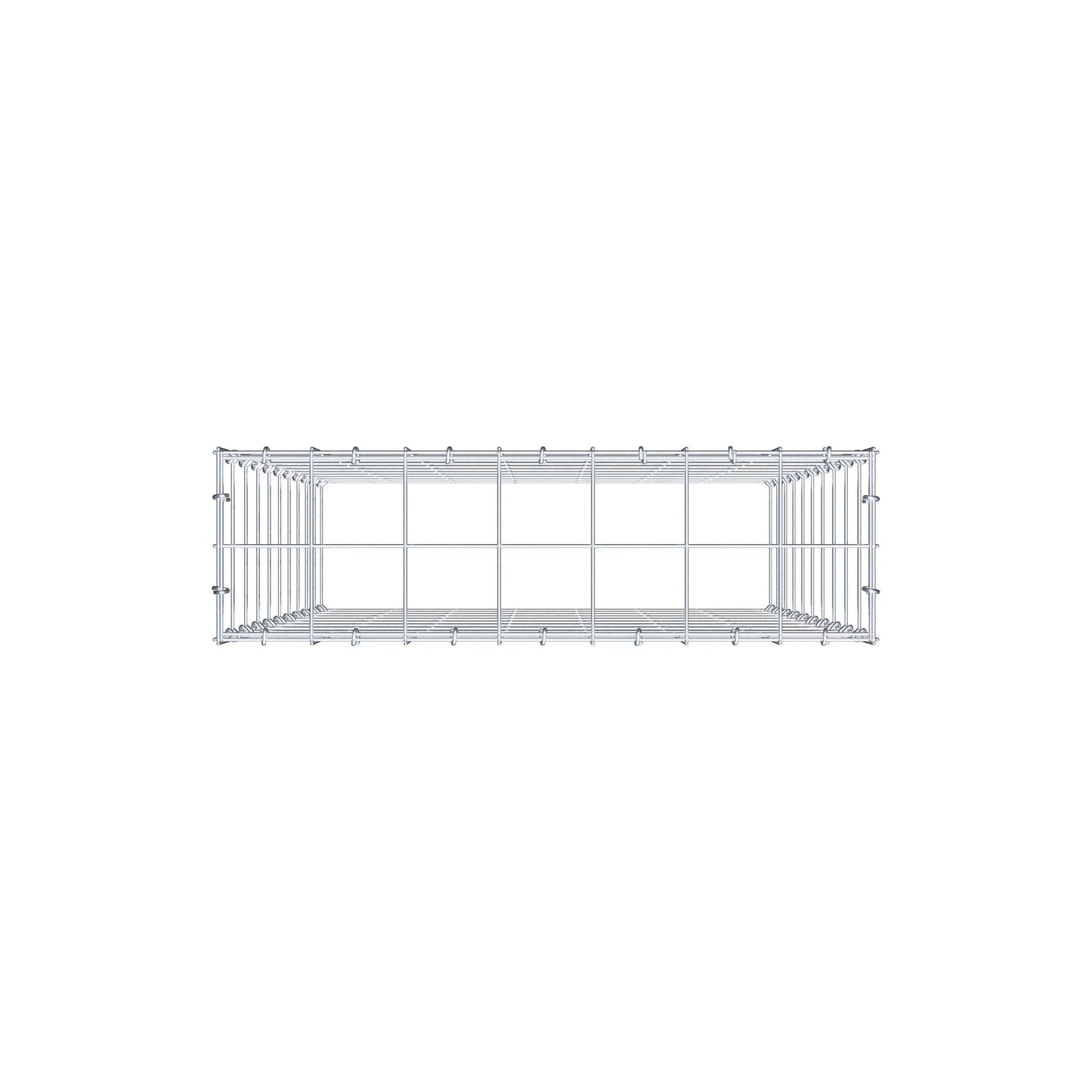 Gavión complementario de tipo 3 100 cm x 70 cm x 20 cm (L x A x P), malla 10 cm x 10 cm, anillo en C
